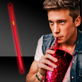 Premium 9" Glow Straw - Red